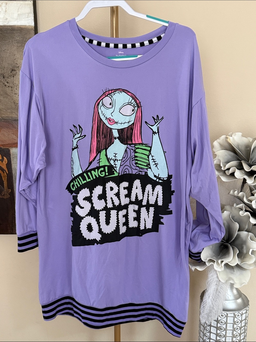 Disney Lilac 'Scream Queen' Graphic Long Sleeve Tee